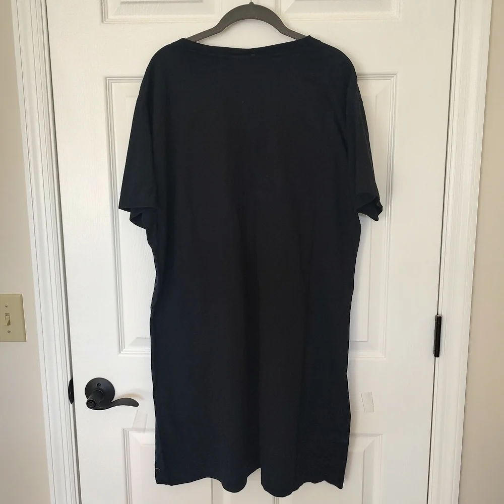 Marushka Handprints Moose Lick Bar Harbor Dress Cotton Black Size L/XL - Picture 4 of 8